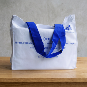 Sac fourre-tout en toile de coton Hanoipie CB 5 écologique avec logo imprimé/brodé, réutilisable pour les promotions et les courses - Product Image 3