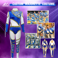 Costumes de Majorette personnalisés uniformes de danse de Majorette de femmes adultes de jeunesse avec des uniformes de costume de Majorette de frange
