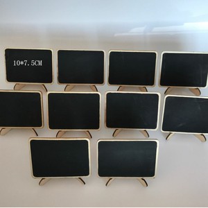 Seis Diseños, Seis Formas, 20 Piezas, Mini Pizarras de Madera, Etiquetas <span class=keywords><strong>para</strong></span> Plantas, Letreros, Tablero de Mensajes, Mini <span class=keywords><strong>Pizarra</strong></span> - Product Image 3