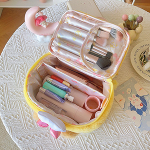 Bolsa de Cosméticos de Peluche con Diseño de Perro Chef, Organizador de Maquillaje Portátil, Bolsa de Aseo de Viaje Suave con Asa para Mujer, Estuche de Almacenamiento - Product Image 4