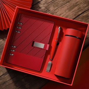 2025 Customized Business PU Leather A5 English <strong>Notepad</strong> Diary Notebook Official Gift Set Leather Notebook With Box <strong>and</strong> <strong>Pen</strong> - Product Image 2
