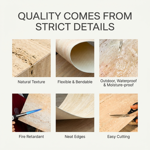 Azulejos de Cerámica Suave de Estilo Moderno, Imitación <span class=keywords><strong>Piedra</strong></span> Travertino Romana, Flexibles <span class=keywords><strong>para</strong></span> Fachadas Interiores y Exteriores, Revestimiento de Paredes <span class=keywords><strong>para</strong></span> Comedor, <span class=keywords><strong>Piedra</strong></span> Artificial 3D - Product Image 6