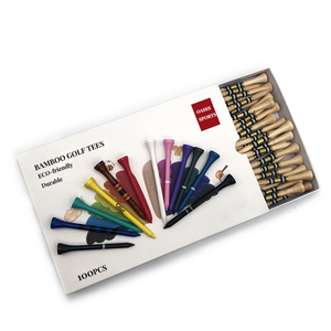Boîte d'allumettes avec <span class=keywords><strong>logo</strong></span> personnalisé de chevilles de <span class=keywords><strong>golf</strong></span> naturelles de couleur néon emballage Tees en bambou <span class=keywords><strong>Golf</strong></span> <span class=keywords><strong>2</strong></span> 3/4 3 1/4 - Product Image 3
