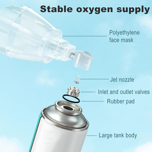 Bouteille d'oxygène portable jetable, légère, pour les urgences, les voyages en plein air, médicale, haute pureté - Product Image 5