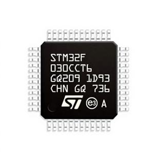 STM32F030CCT6TR ไมโครคอนโทรลเลอร์32บิตดั้งเดิมใหม่สำหรับซีพียู Cortex-M3 16-256KB แฟลช64KB แรม2.4-3.6โวลต์แพ็กเกจ LQFP48 - Product Image 1