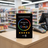 Tarjetas de Visita con Código QR, Tarjetas RFID para Redes Sociales como Facebook y TikTok, Tarjeta NFC para Reseñas de Google, Acabado Mate Esmerilado 213/215