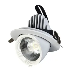 Yüzey döndür fil bagaj lambası aşağı ışık led spot 10w 16w 27W 36w ayarlanabilir gömme tavan lambası cob led downlight