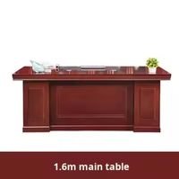 Bureau de direction en bois massif personnalisé avec chaise de bureau Boss President Manager Desk