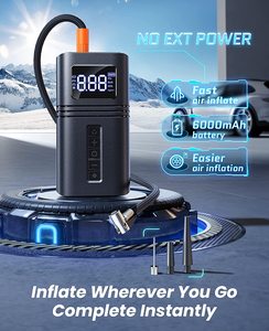 Inflador <span class=keywords><strong>de</strong></span> Neumáticos Inalámbrico Portátil <span class=keywords><strong>de</strong></span> 150 psi, <span class=keywords><strong>Compresor</strong></span> <span class=keywords><strong>de</strong></span> <span class=keywords><strong>Aire</strong></span> con Inflado 3 Veces Más Rápido, con Manómetro Digital, <span class=keywords><strong>Mini</strong></span> Bomba <span class=keywords><strong>de</strong></span> <span class=keywords><strong>Aire</strong></span> - Product Image 2