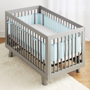 Juego de Protectores de Cuna de Malla Transpirable de 2 Piezas con Cobertura Completa Anticolisión en Todos los Lados - Product Image 4
