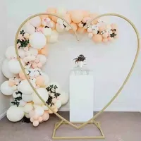 Support de ballon rond en métal avec cadre en arc de ballon cercle élégant pour la décoration de fête de mariage et d'anniversaire, nouveauté