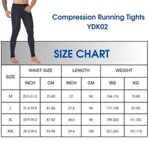 Koşu pantolon erkekler soğuk hava sıkıştırma termal tayt 2 cepler ile erkekler için özel Logo mevcut - Product Image 6