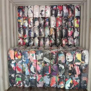 Paños de limpieza de algodón puro de colores variados, trapos de camiseta reciclados mixtos para limpieza - Product Image 1