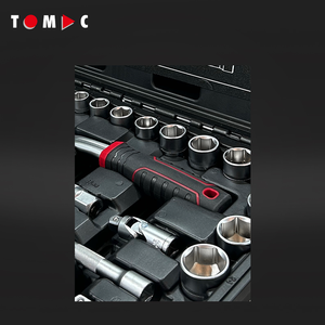 مجموعة أدوات مقبس محرك CrV 25 TOMAC ، مقابض ألوان ثلاثية ، Caja De Herramientas - Product Image 2