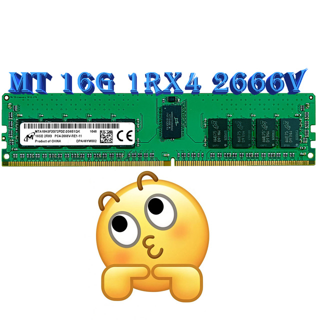 Original Server Memory  Ram 16G DDR4 2133P ECC DIMM 2133mhz for