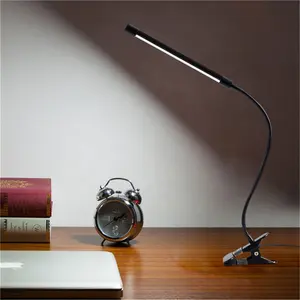 Hochwertige wirtschaft liche 3-Farben-Modi Dimmbare Schreibtisch lampe Flexibler Arm Clip-on neben Tisch Schreibtisch lampe