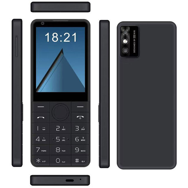 Android Smart Feature Phone 4G LTE Keypad 2.8 Inch Dual SIM WiFi GPS 3GB 32GB Camera French Support WhatsApp/Facebook/YouTube