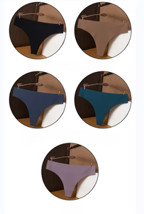 Nueva Tanga Europea Ice Sik sin costuras Deportes Fitnessskin-friendly Naked Feemng Transpirable Una pieza <span class=keywords><strong>Tangas</strong></span> de mujer - Product Image 6