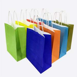 KM Customized Kraft Paper <b>Bags</b> Fashionable and Recyclable for Clothing Grocery <b>Gift</b> Crafts Packaging for Shoes Use - Product Image 4