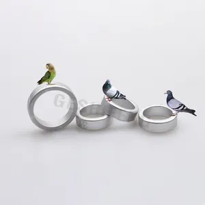 GSF GSF-ABR-SE 1212-ES anelli in acciaio inox Pigeon Foot Ring 2024 Multi-colore uccello gamba anello con Laser CNC parola orecchini