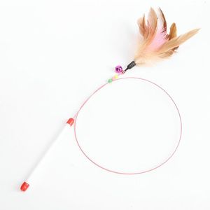 Feather <b>Cat</b> <b>Toy</b> Wire With Bell And Feathers For <b>Interactive</b> Play Boredom Buster Pet <b>Cat</b> Entertainment - Product Image 2