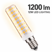 Ampoule LED en céramique G9 E12 E14 12W 1200lm AC 85-265V 100 LED sans scintillement blanc chaud blanc froid pour remplacement d'halogène de lustre