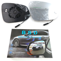 Détecteur d'angle mort avec radar de rétroviseur latéral à LED BSD pour BMW F10 F30 G20 G30 Noir DC 12V Standard Universel 2 Capteurs