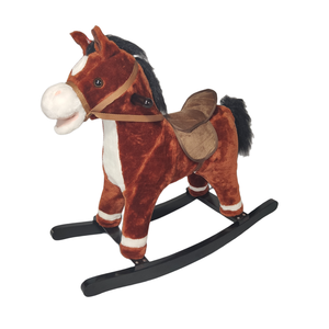 <span class=keywords><strong>Cheval</strong></span> à bascule en bois pour enfants, cadeau pour bébé, <span class=keywords><strong>1</strong></span>-5 ans, selle en peluche, fabrication professionnelle - Product Image 2