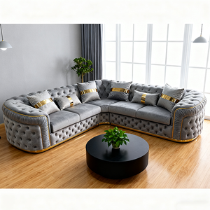 Nuovo Stile 2025 Divano a L 1+2+3 Posti Lussuoso Moderno Versatile di Grandi <span class=keywords><strong>Dimensioni</strong></span> Set di Divani Combinazione Componibile per <span class=keywords><strong>Soggiorno</strong></span> - Product Image 1