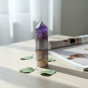 Vente en gros de tours de pierres de guérison en améthyste et <span class=keywords><strong>agate</strong></span>, pointes de cristal polies de haute qualité pour la décoration - Product Image 2