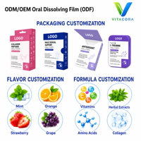 Bandes de film oral à dissolution rapide de lactoferrine OEM ODM pour le soutien immunitaire, la santé intestinale et l'absorption du fer – Marque privée