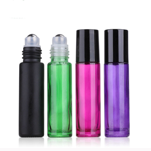 Boîte avec logo personnalisé emballage <span class=keywords><strong>de</strong></span> protection UV huile essentielle <span class=keywords><strong>de</strong></span> <span class=keywords><strong>parfum</strong></span> <span class=keywords><strong>vide</strong></span> givré noir roller ball 10ml verre noir roll on <span class=keywords><strong>bouteille</strong></span> - Product Image 6
