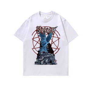 T-shirt basique vintage à manches courtes 100 % coton imprimé directement, style streetwear américain, coupe ample, pour hommes et femmes, style Vibe Hip-Hop - Product Image 3