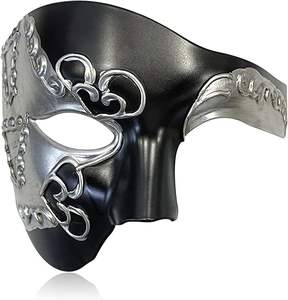 Awlsyj Hommes Sexy Grec Romain Vénitien PVC Adulte LED <span class=keywords><strong>Masque</strong></span> de Mascarade pour Mariages Halloween Mardi Gras <span class=keywords><strong>Masque</strong></span> de Fête Plastique - Product Image 4