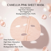 Tissu non tissé en fibres de camélia 35GSM pour masque facial, feuille de masque facial