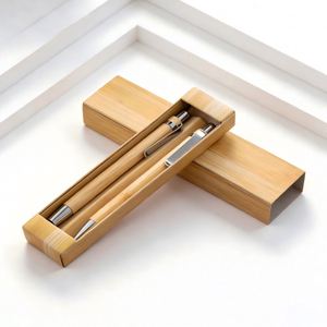 Ensemble de stylos à bille écologiques en bambou promotionnels, stylet universel pour signature de mariage, stylo personnalisé pour coffret cadeau d'entreprise - Product Image 4