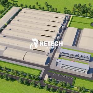 Poulailler à vendre, couche commerciale, ferme, Structure en acier, préfabriquée - Product Image 1