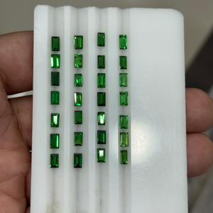 Pierre précieuse naturelle Tsavorite, taille baguette calibrée, qualité supérieure, grenat Tsavorite vert, pierres lâches pour la fabrication de bijoux - Product Image 4