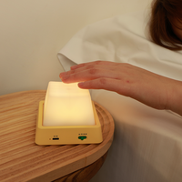 Lampe de nuit rechargeable LED intelligente avec bouton tactile, lampe de table pour chambre à coucher, veilleuse tactile pour enfants, cadeau pour chambre à coucher
