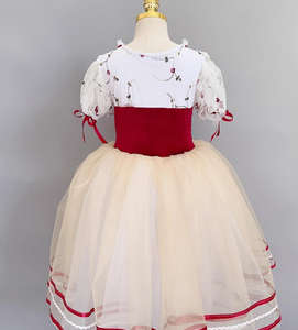 <span class=keywords><strong>Bambine</strong></span> in cotone balletto piccolo cigno <span class=keywords><strong>Tutu</strong></span> abito da ballo Performance abito Giselle Ponte velo lungo tutù classico - Product Image 3