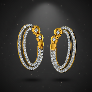 Boucles d'oreilles solitaires en moissanite naturelle plaquées or, pierre ronde facettée de 1 mm, bijoux minimalistes pour femmes <span class=keywords><strong>FIZA</strong></span>_GSTUD_0620 - Product Image 2