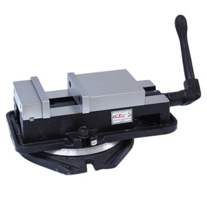 Étau d'angle fixe Quanfeng 8 pouces pour fraiseuse avec base pivotante inférieure, étau de précision robuste - Product Image 1