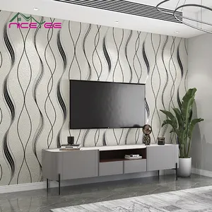 ورق حائط من جلد الغزال بتصميم جديد ، ورق حائط يغطي جدار نسيج