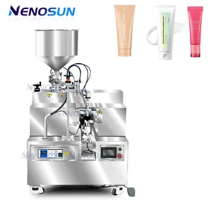 Nenosun Semi-auto Tube Filling and Sealing Machine Liquid and Cream Aluminum Plastic Tube Filling Machine