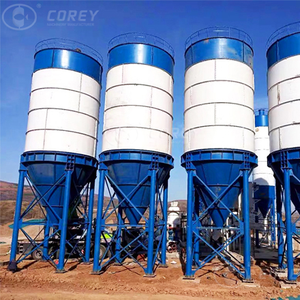 Silo de Cemento a Granel de Acero Corey de Zhengzhou, Tanque de Almacenamiento Industrial de 1000 Toneladas para Planta de Dosificación de Concreto - Product Image 1