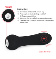 Mini masajeador corporal de súper vibración con 10 frecuencias de vibración fuerte, 100% resistente al agua, recargable por USB