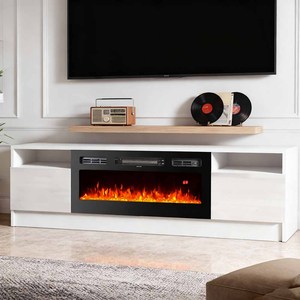 Mueble <span class=keywords><strong>de</strong></span> TV <span class=keywords><strong>de</strong></span> Lujo con Chimenea Eléctrica <span class=keywords><strong>de</strong></span> Simulación <span class=keywords><strong>de</strong></span> Llama, Muebles para el Hogar para Sala <span class=keywords><strong>de</strong></span> Estar - Product Image 2