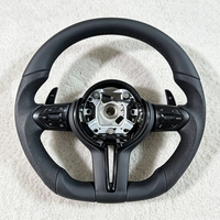Volant sport M en cuir pleine fleur pour BMW F20 F10 F30 F36 F25 F01 F48 E90 E87 E70 avec palettes de changement de vitesse, accessoires auto