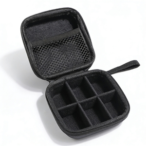 Multi-functional Portable <strong>EVA</strong> Storage Case Custom Logo Zipper <strong>Carrying</strong> <strong>Bag</strong> for Earbuds USB Cable Charger Power Bank Makeup Tools - Product Image 3