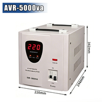 Convertisseur de tension monophasé 220V, stabilisateur de tension automatique pour la maison, le bureau et les équipements électriques 5000VA